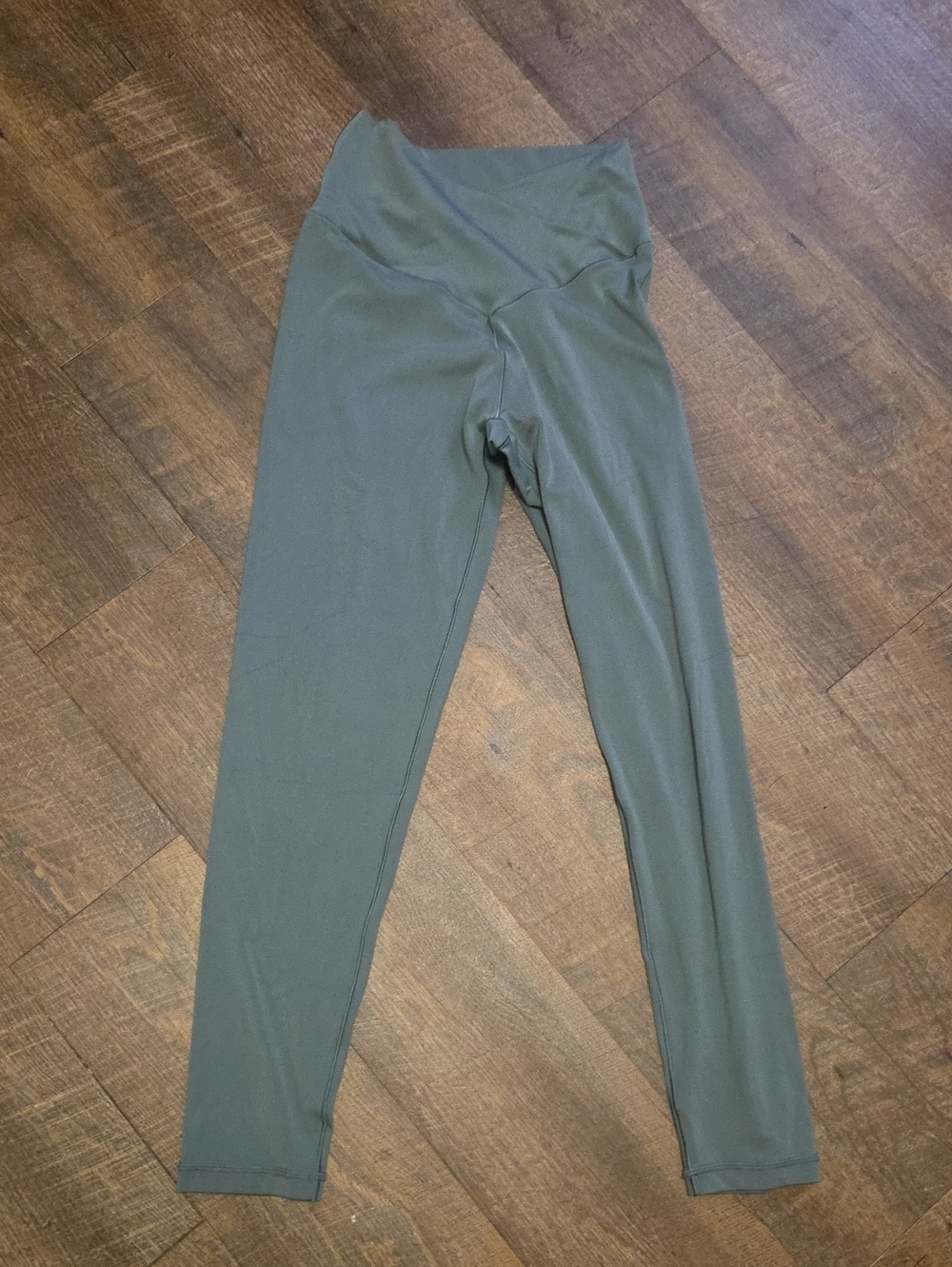 Sculpting High-Waist Olive Green Leggings